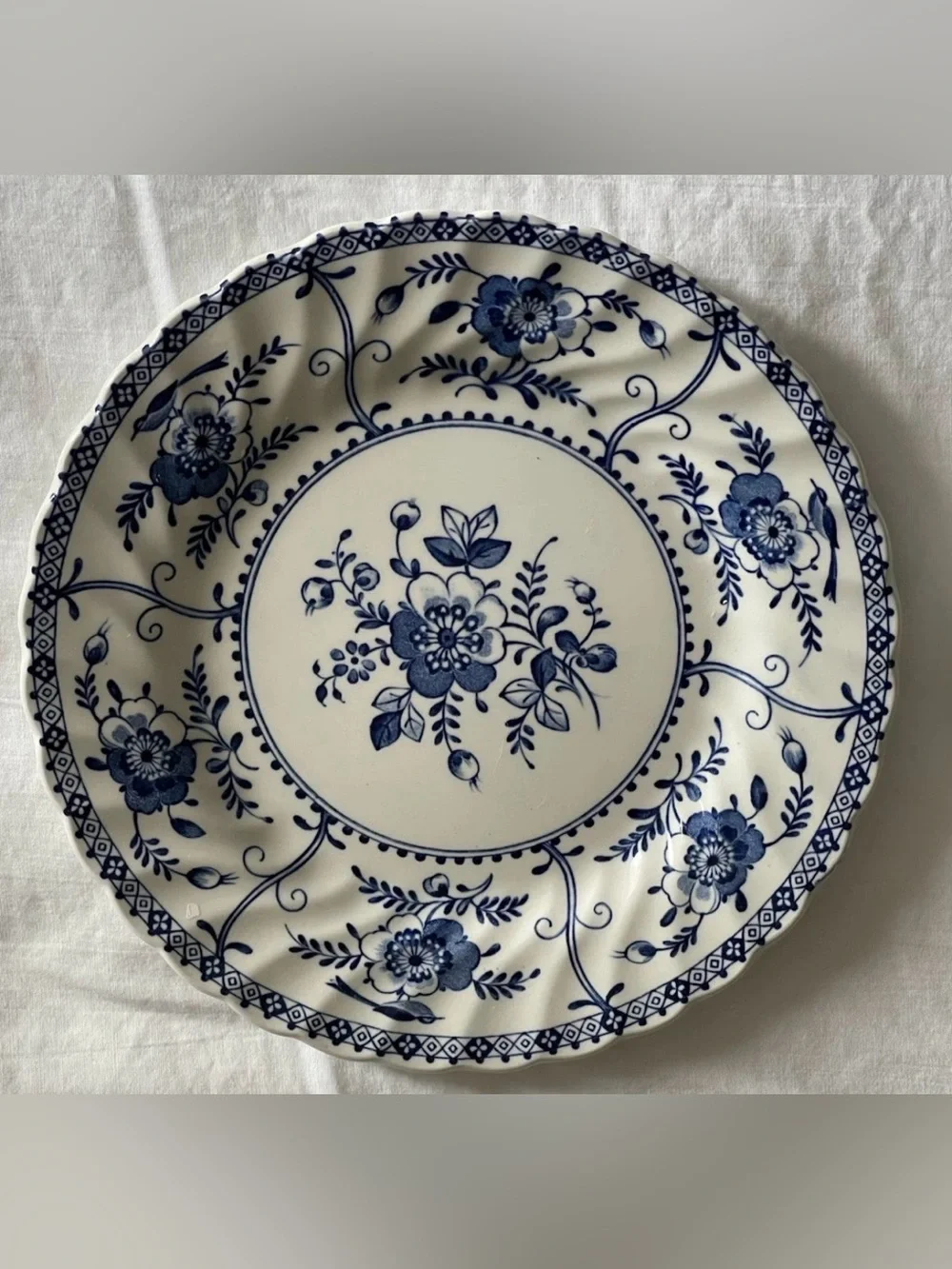 SET OF 2 VINTAGE JOHNSON BROTHERS INDIES IRONSIDE 6” SAUCERS - MADE IN ENGLAND